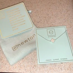 Enewton White Cross Silver Necklace